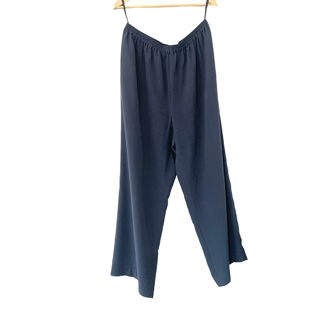 Eskandar Silk Trousers Teal size 3